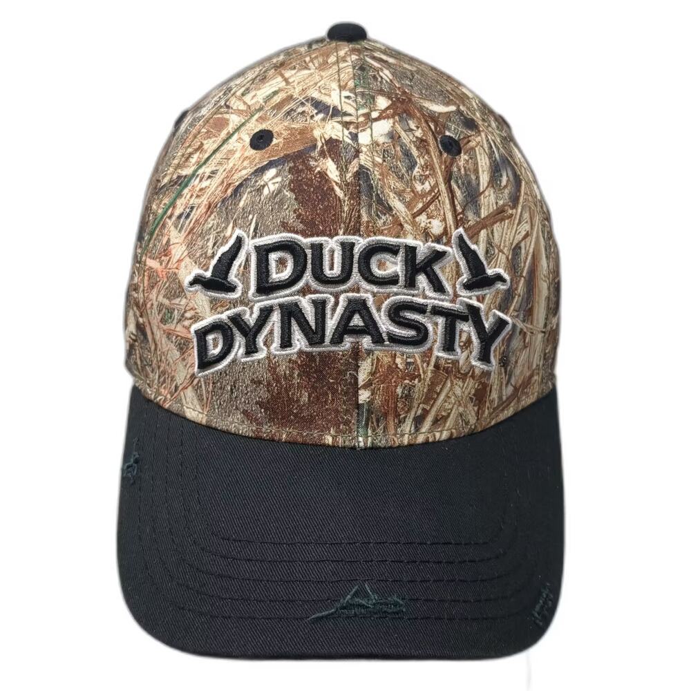 A&E Duck Dynasty Baseball Cap Brown Camo Hat One Size Distressed Adjustable